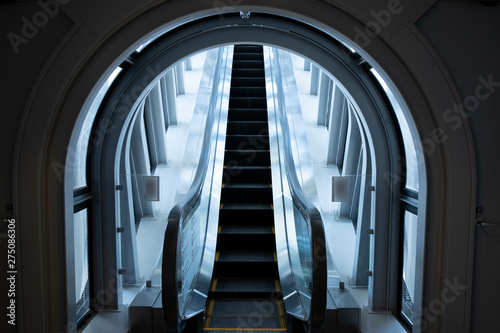 escalator in business center
