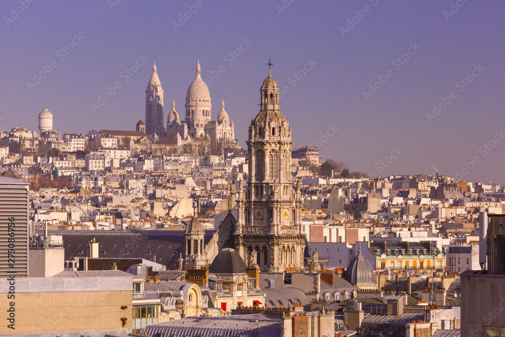 Sacre-Coeur Basilica in the morning, Paris, France