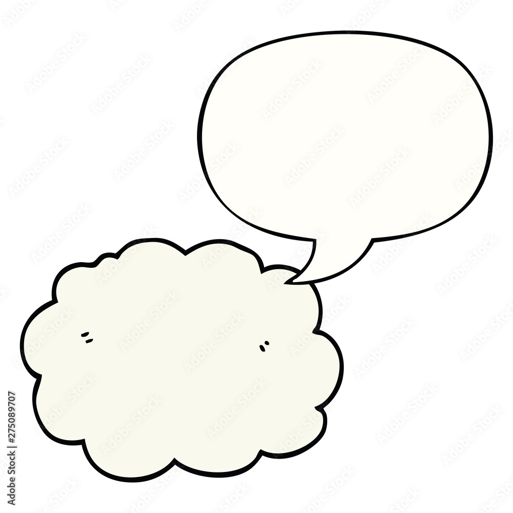 cartoon cloud and speech bubble cartoon cloud and speech bubble