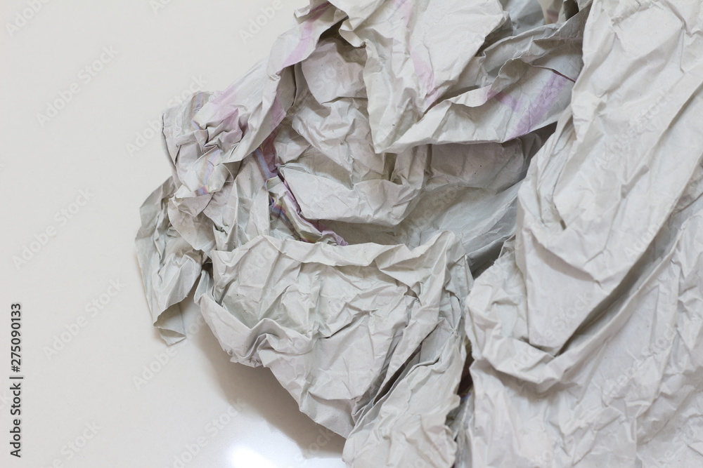 Torn crumpled paper recycled texture background Torn crumpled paper recycled texture background