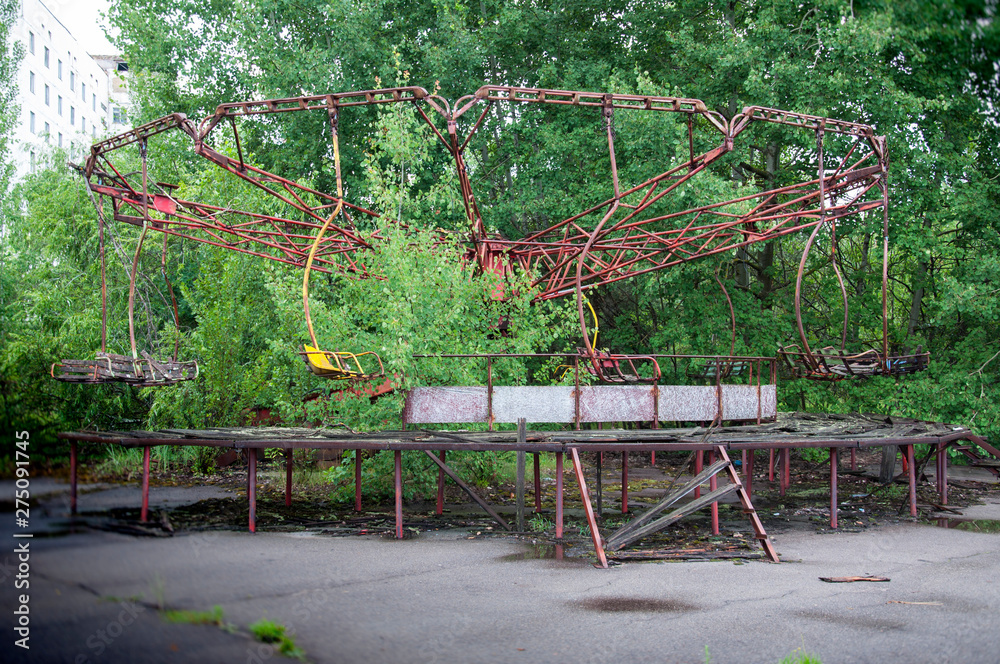 Chernobyl, Pripyat, Ukraine. Ecological catastrophy. Nuclear power plant accident Chernobyl, Pripyat, Ukraine. Ecological catastrophy. Nuclear power plant accident
