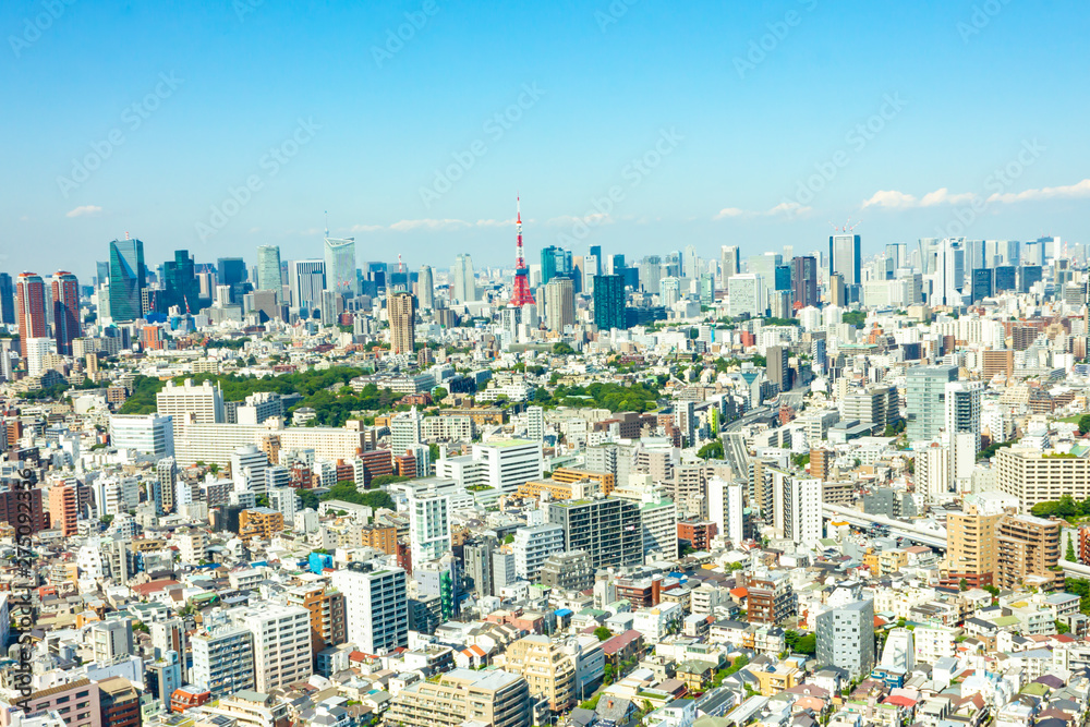 東京都の都会の街並み