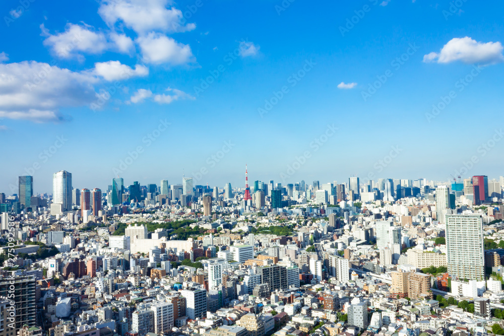 東京都の都会の街並み