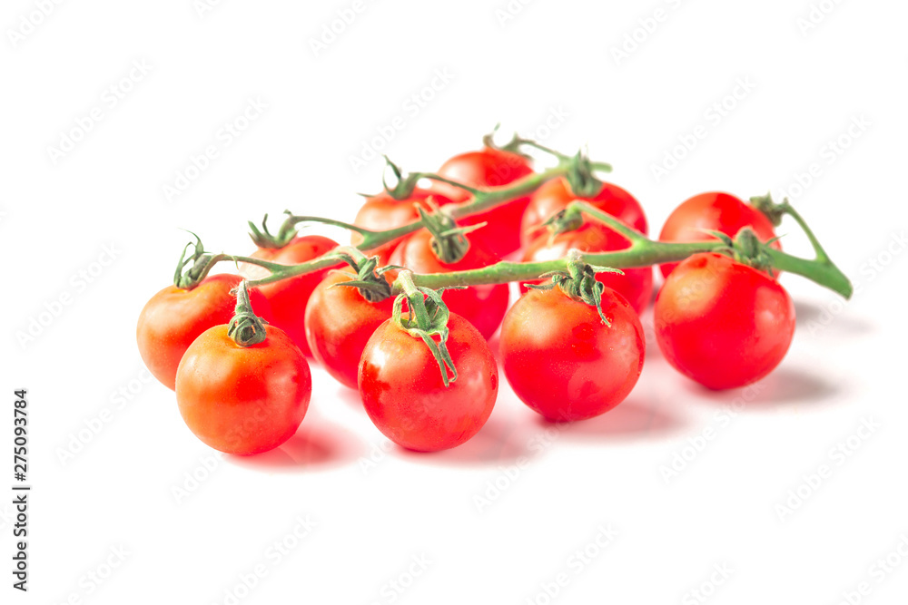 Lots of Cherry tomatoes, isolated on white background Lots of Cherry tomatoes, isolated on white background