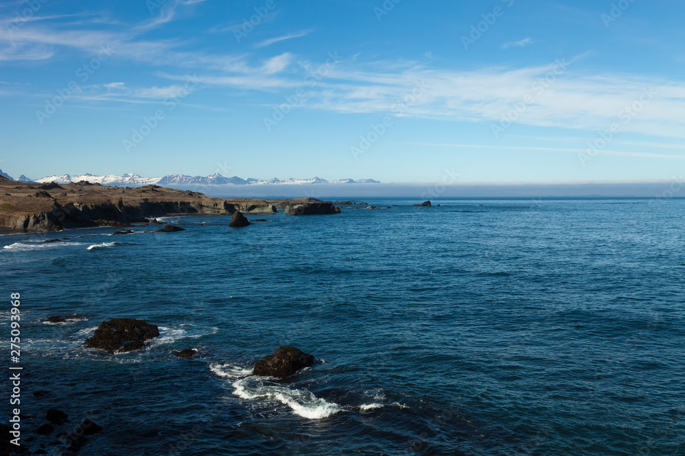 Beautiful spring sea landscape of Iceland Beautiful spring sea landscape of Iceland