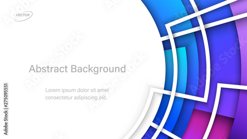 Abstract Colorful Background. Geometric Vector Illustration. Aspect Ratio 16:9. EPS 10 Format.