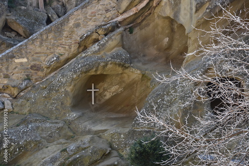 Tiny Cave Sanctuary inside David Gareja Monastery, Georgia