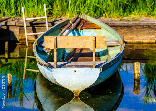 old rowboat