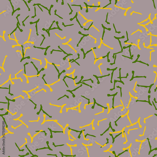 UFO camouflage of various shades of beige, green and yellow colors