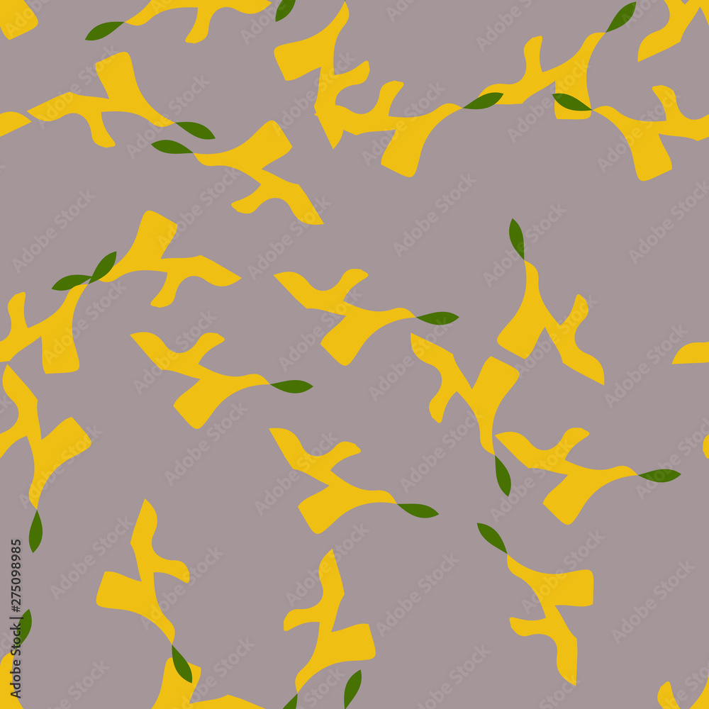 UFO camouflage of various shades of beige, green and yellow colors UFO camouflage of various shades of beige, green and yellow colors