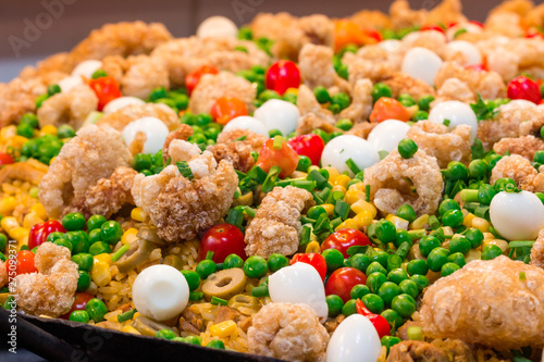 Canvas Print paella caipira