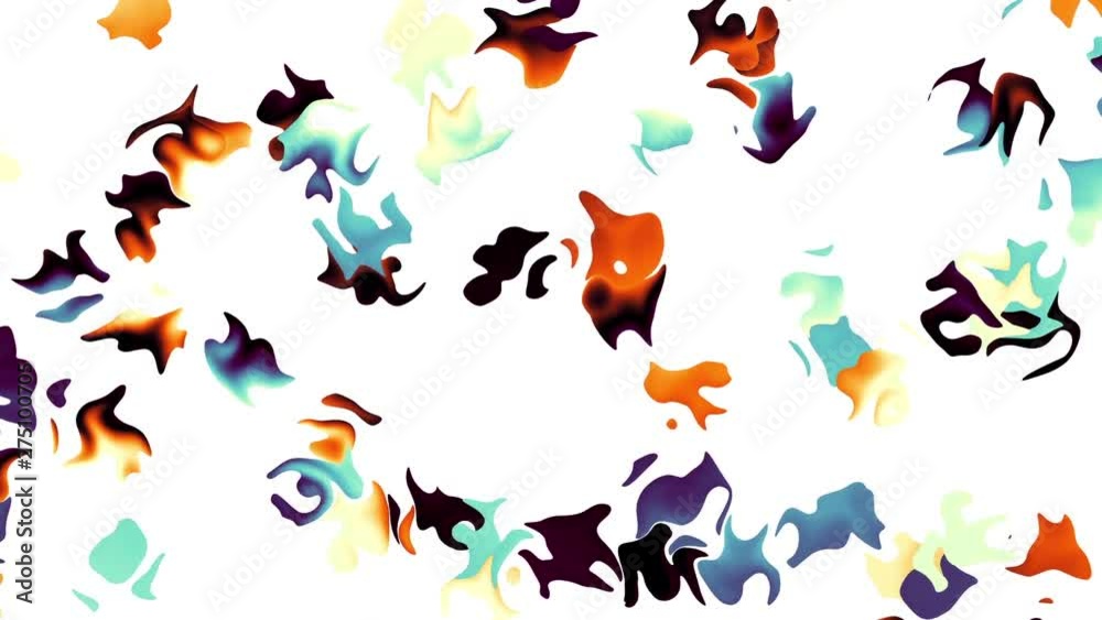 Moving abstract background. Transforming polka dot pattern on white background. Looping footage. Moving abstract background. Transforming polka dot pattern on white background. Looping footage.