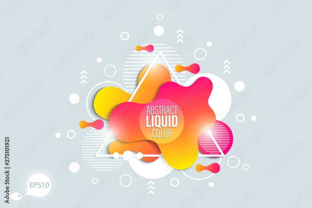 The modern vector liquid form design elements The modern vector liquid form design elements