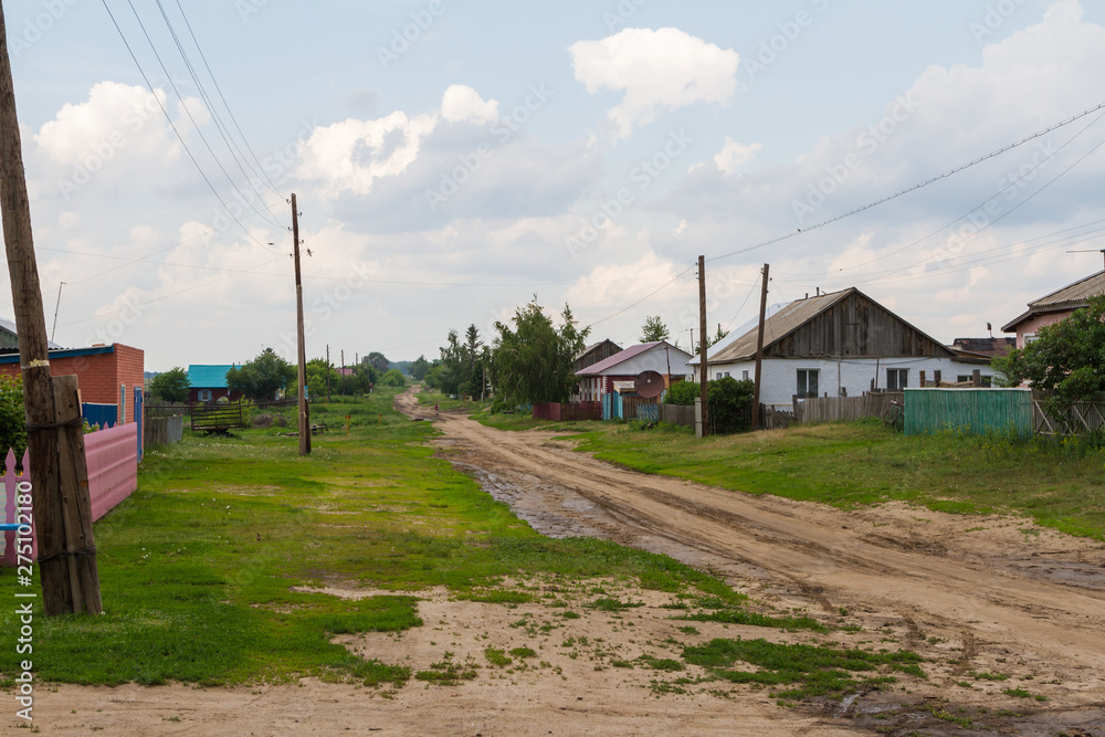street in the Russian village