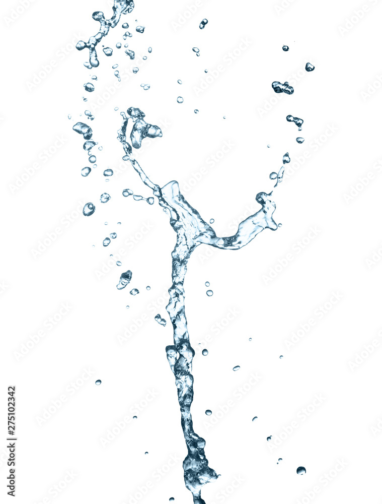 water splash isolated on white background