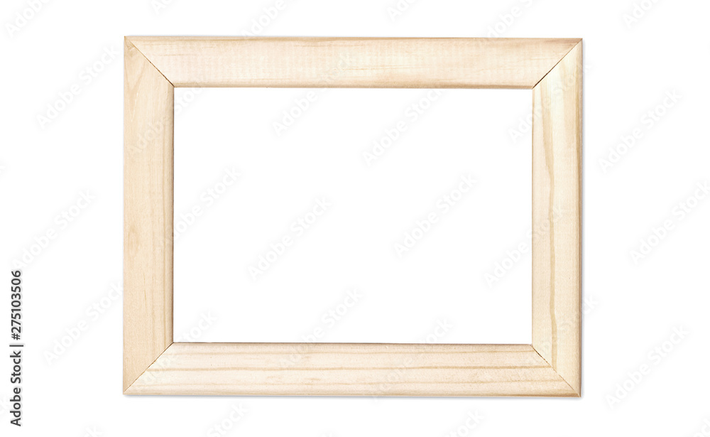 Wooden pine empty picture frame