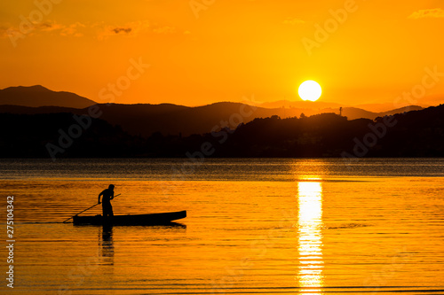 silhouette at sunset © Mauro