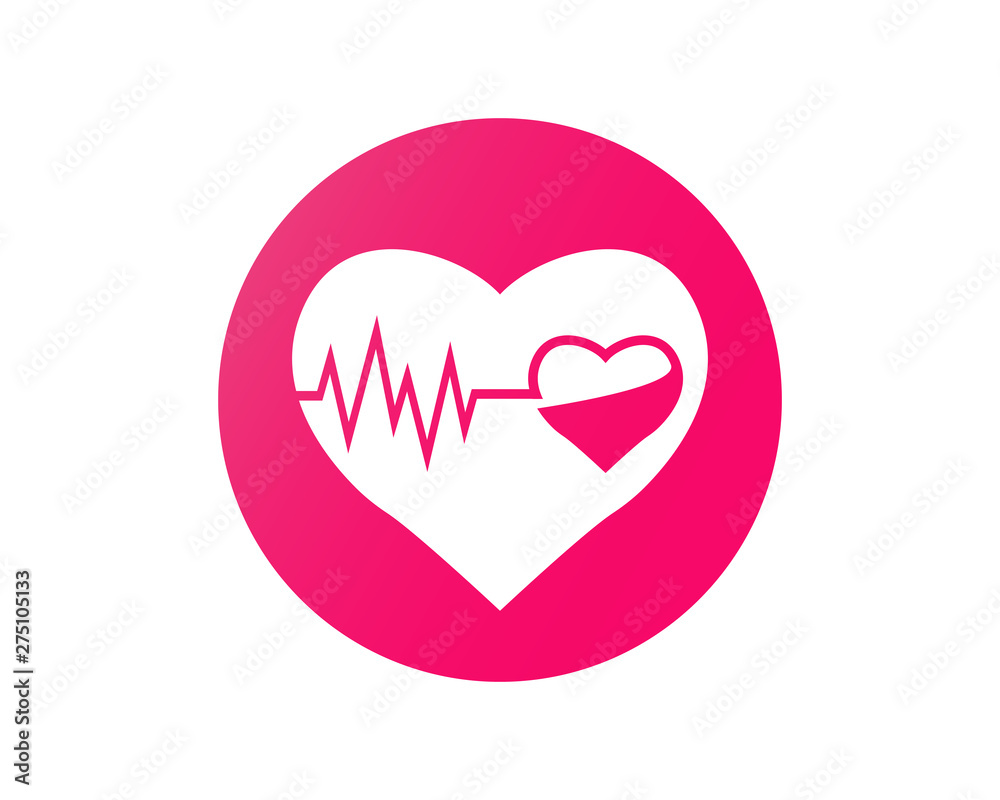 Heart pulse cardiogram. Beautiful healthcare love. Heart pulse cardiogram. Beautiful healthcare love.