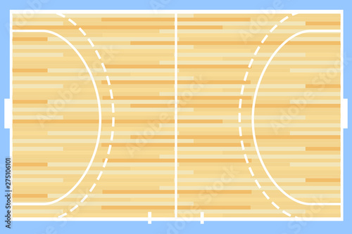Handball court vector