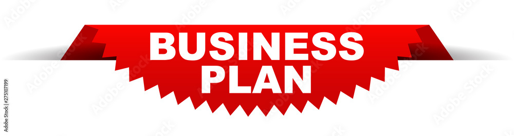 Fototapeta premium red vector banner business plan