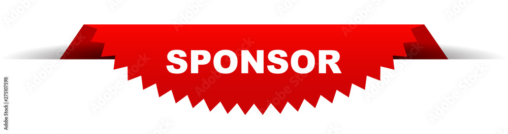 Foto red vector banner sponsor