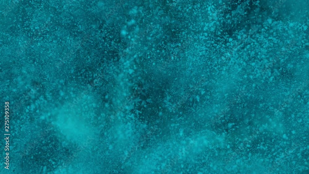 Super Slowmotion Shot of Blue Powder Explosion at 1000fps. Super Slowmotion Shot of Blue Powder Explosion at 1000fps.