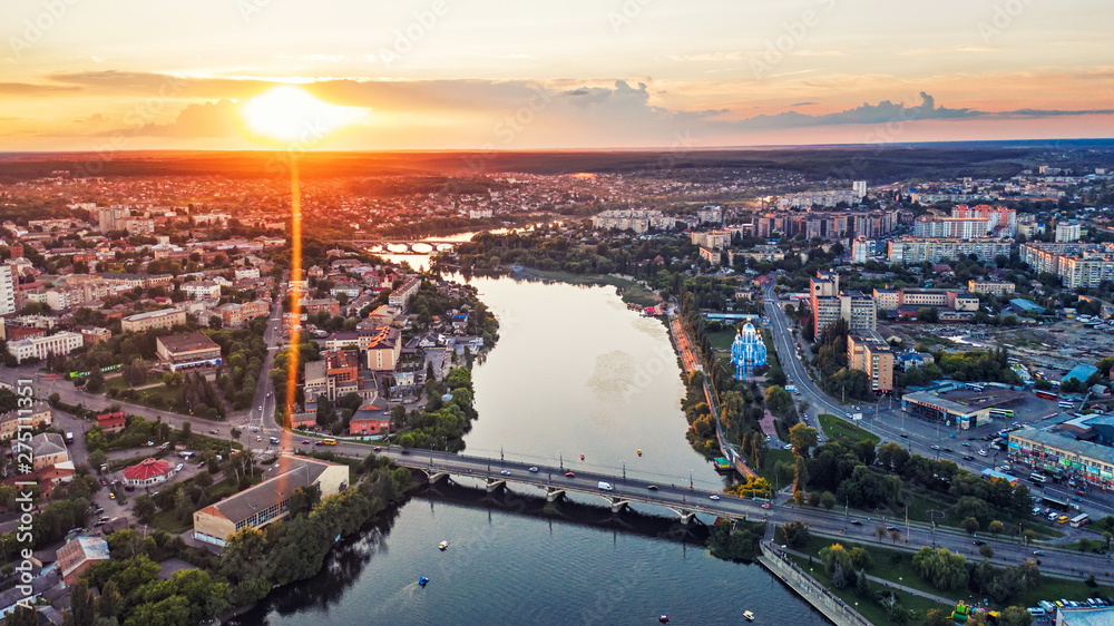 Vinnytsia Vinnitsa Vinnitsia Vinnytsa Ukraine city river aerial skyline view town panorama
