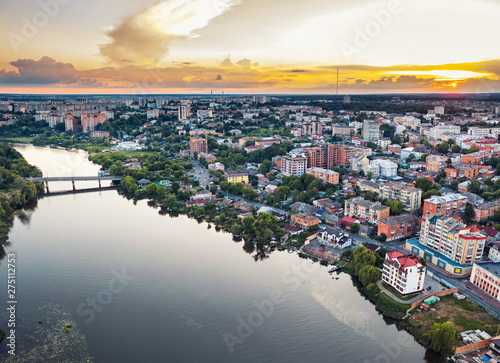 Obraz na płótnie Vinnitsa or Vinnytsia Ukraine river south bug w salonie