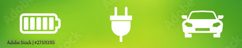 Elektroauto Symbol Set