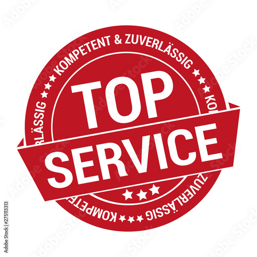 Gütesiegel Aufkleber für top Service