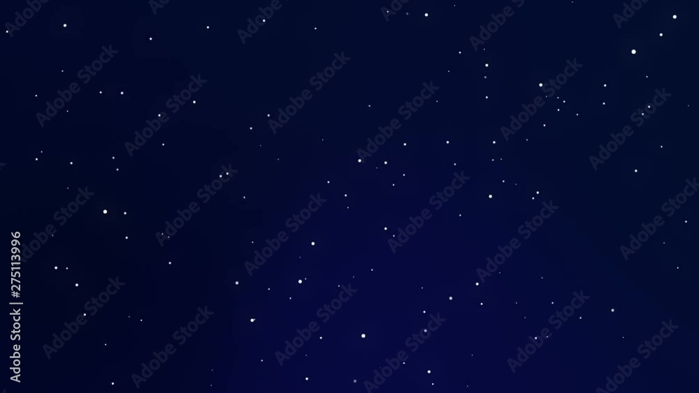 Sparkling dark blue night sky background with shining stars.