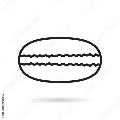 french macaroon icon- vector illustration