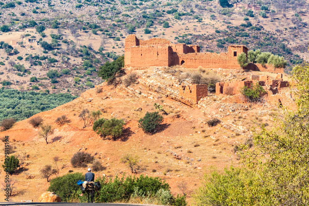 Castle near Azylal, village in Morocco