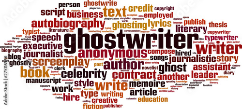 Ghostwriter word cloud photo