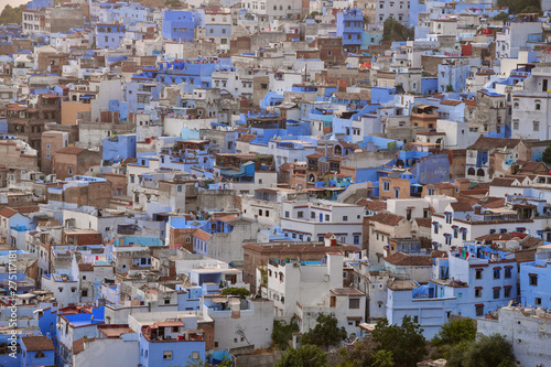 Chefchaouen Blue town Morocco Africa City view during sunset,Morocco © saravut