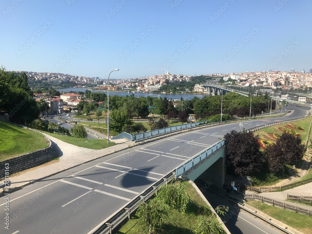 Halic from Ayvansaray, Istanbul, Turkey - JUNE 2019