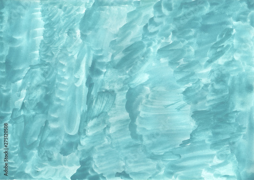 Turquoise watercolor background, illustration, water