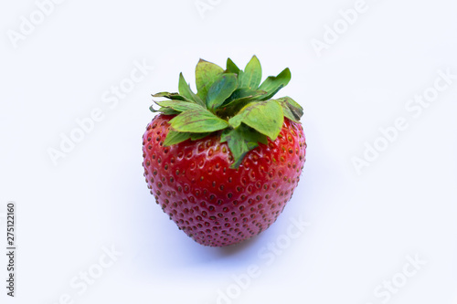 A strawberry with white background