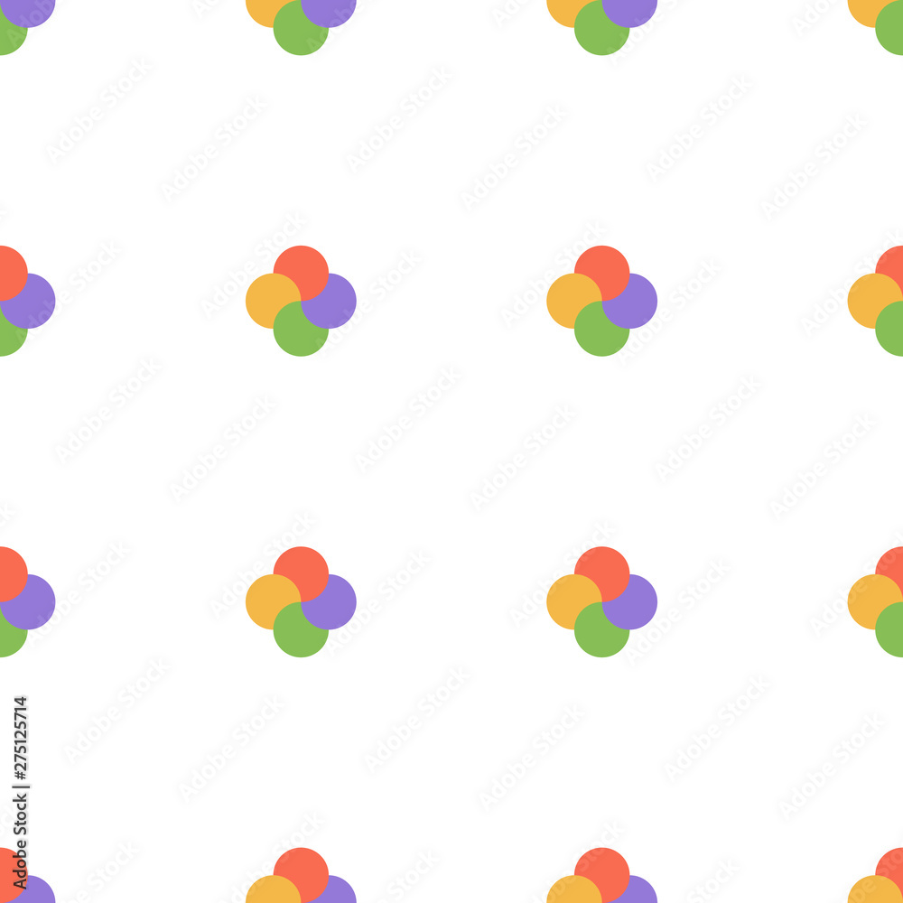 crossed color circles seamless pattern with white background. abstract vector texture for packaging, clothes, pattern on paper, wrappers crossed color circles seamless pattern with white background. abstract vector texture for packaging, clothes, pattern on paper, wrappers