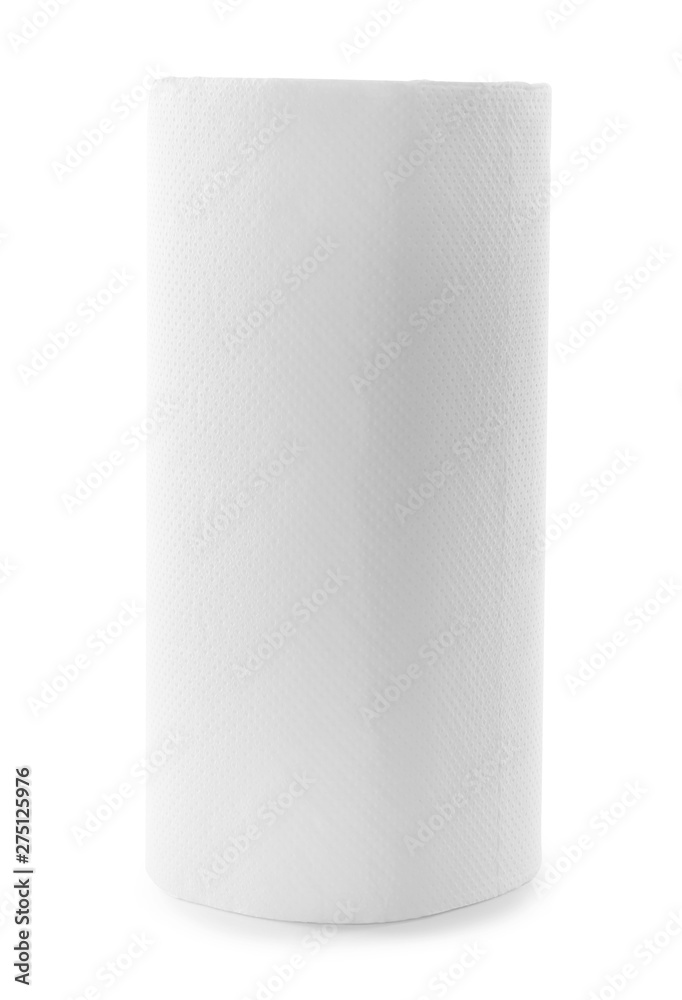 Roll of paper towels on white background Roll of paper towels on white background