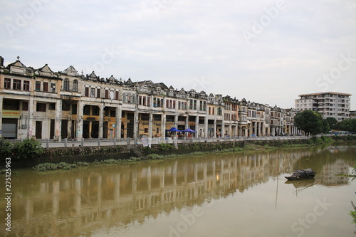 Chikan old town and vintage street view in Kaiping