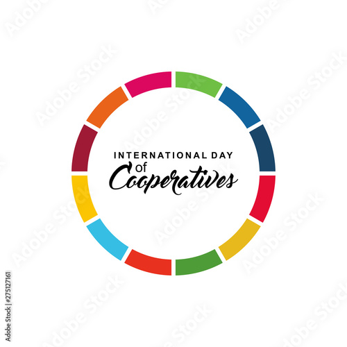 International Day of Cooperatives Celebration Vector Template Design Illustration