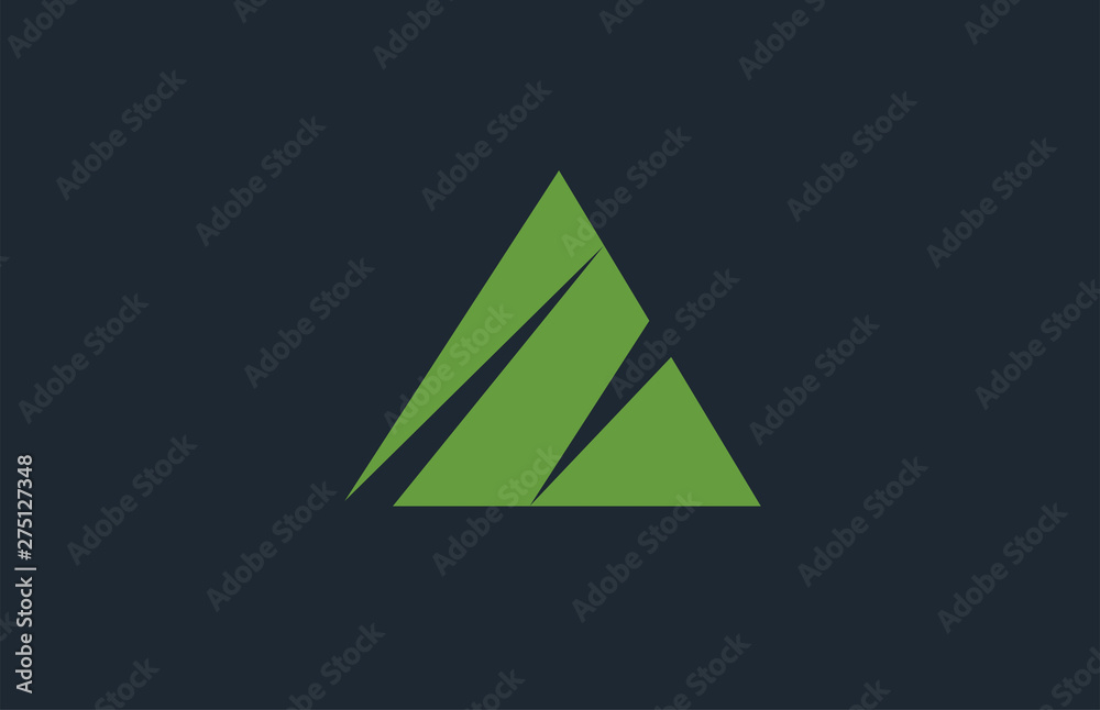 green A alphabet letter logo icon design sign green A alphabet letter logo icon design sign