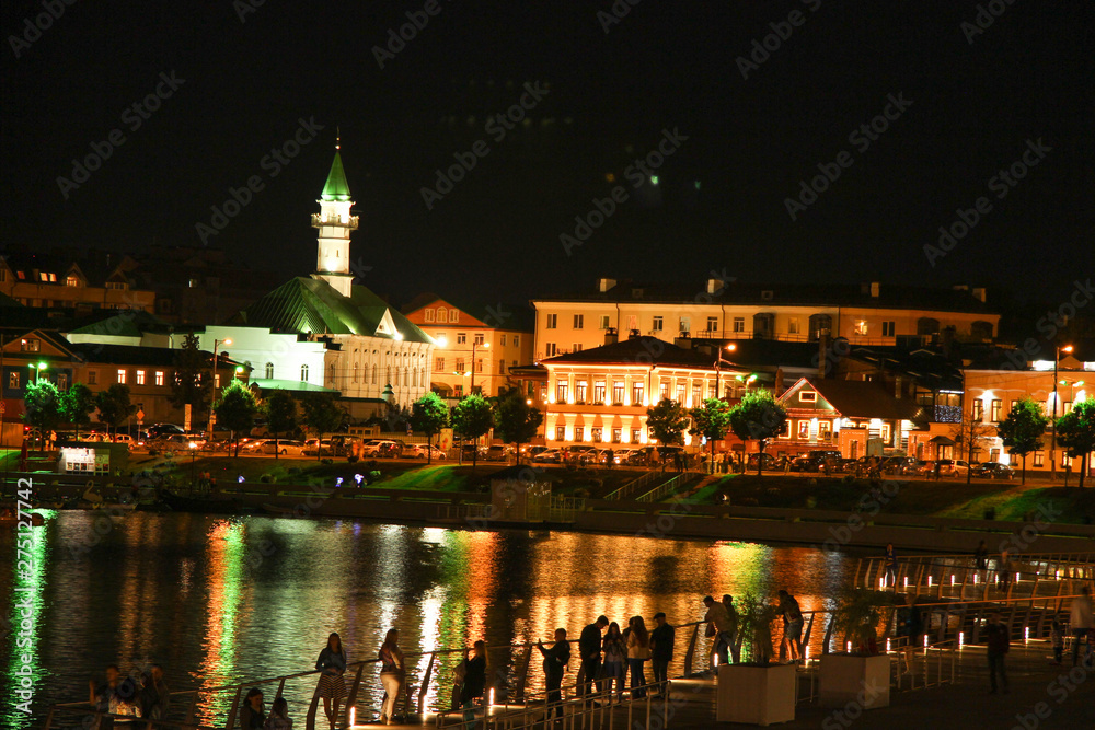 night view of kazan russia