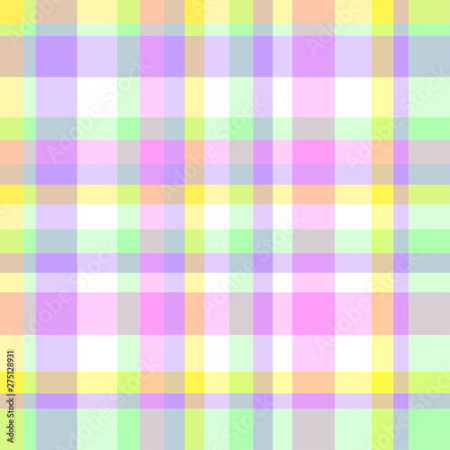 Colorful checkered pattern. Seamless abstract texture with many lines. Geometric wallpaper with stripes