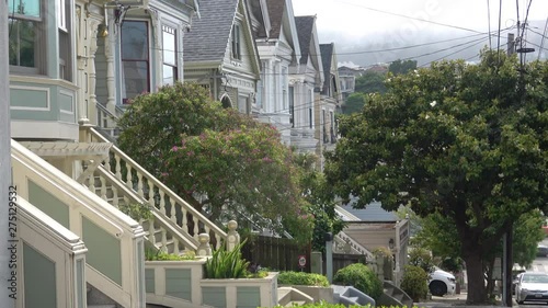 San Francisco Victorian Architecture in Noe Valley Neighborhood