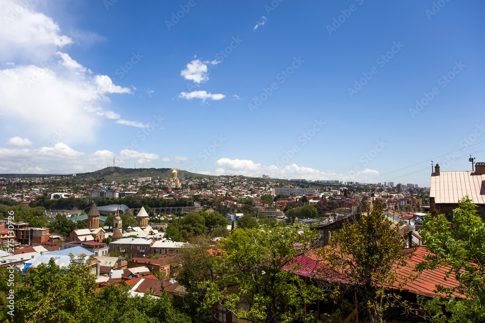 Cityscape of Georgian captial Tbilisi