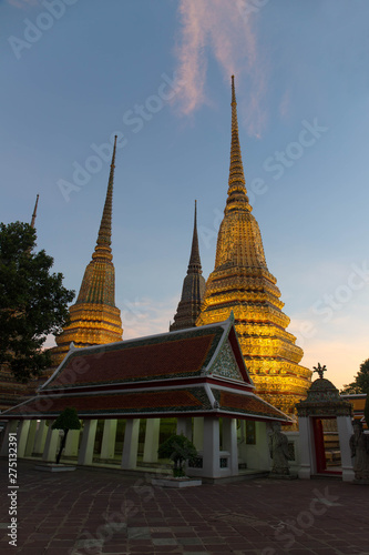 Famous Bangkok Temple Wat Pho temple  Bangkok  Thailand