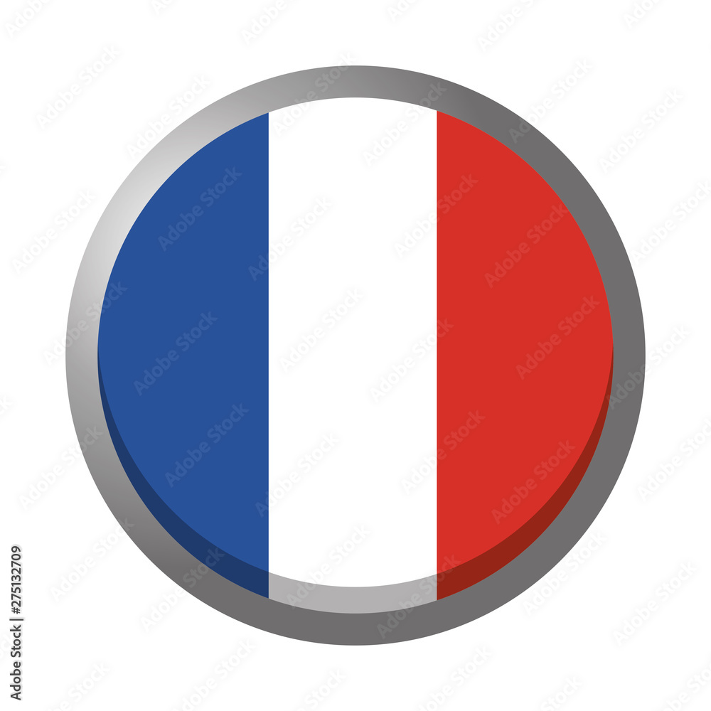 France flag symbol design vector illustration