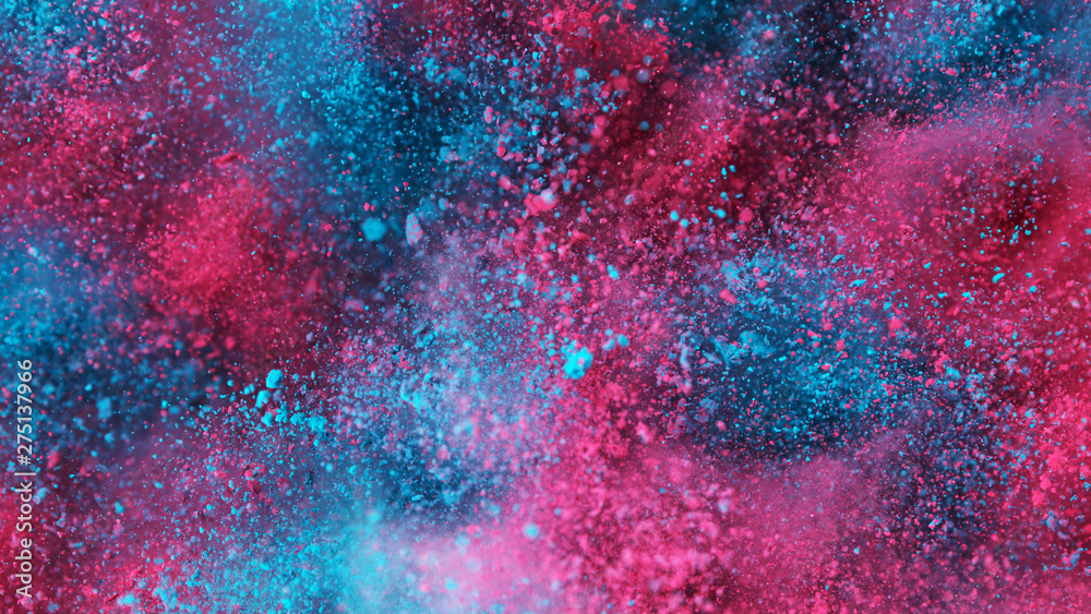 Fototapeta premium Explosion of colored powder.